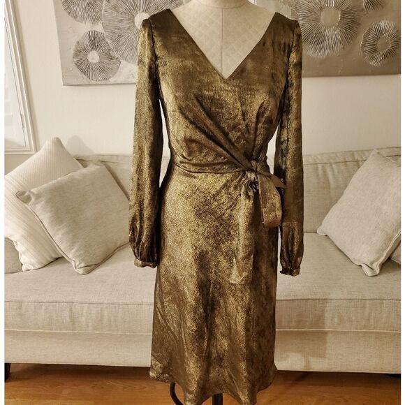 RALPH LAUREN Womens V- Neck Wrap Dress  - Picture 3 of 15